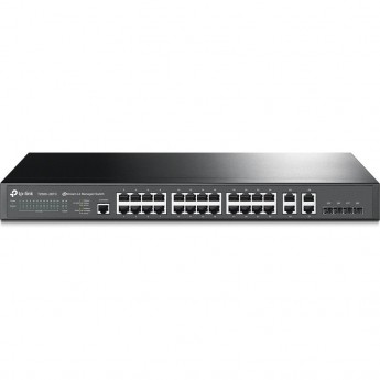 Коммутатор TP-LINK T2500-28TC (TL-SL5428E) на 24 порта 10/100 Мбит/с с 4 гигабитными портами Коммутатор TP-LINK T2500-28TC (TL-SL5428E) на 24 порта 10/100 Мбит/с с 4 гигабитными портами