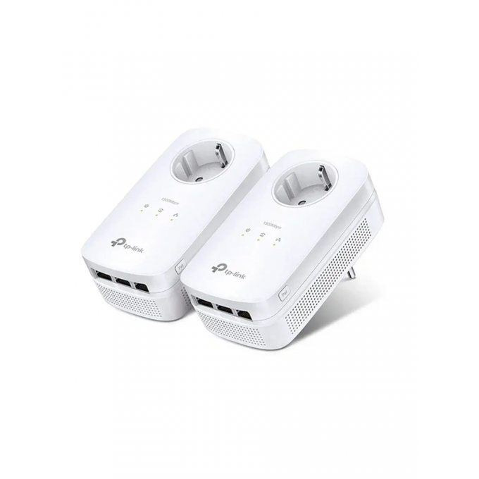 Комплект гигабитных Powerline-адаптеров TP-LINK AV1300 со встроенной розеткой TL-PA8030P KIT